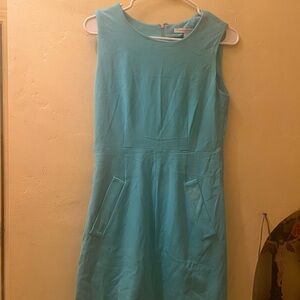 Elegant Blue Sleeveless Dress